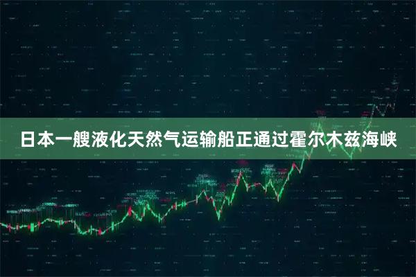 日本一艘液化天然气运输船正通过霍尔木兹海峡